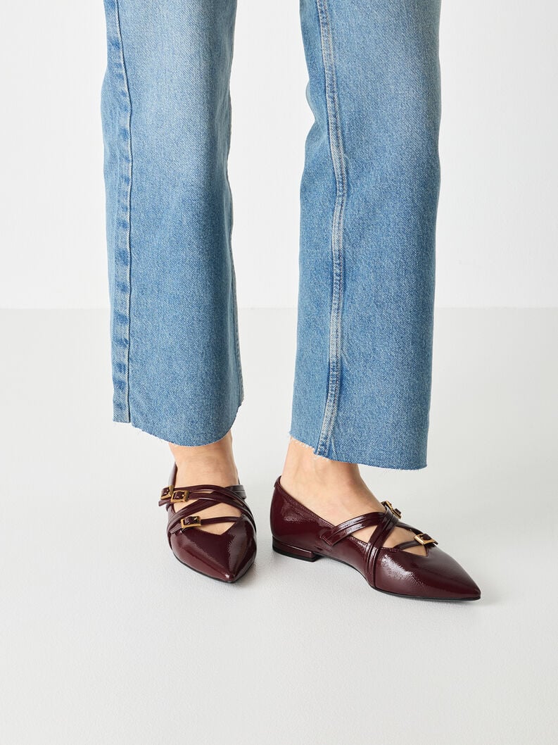 ballerine rouge 1-22160-45-568 acheter tamaris ballerines en ligne