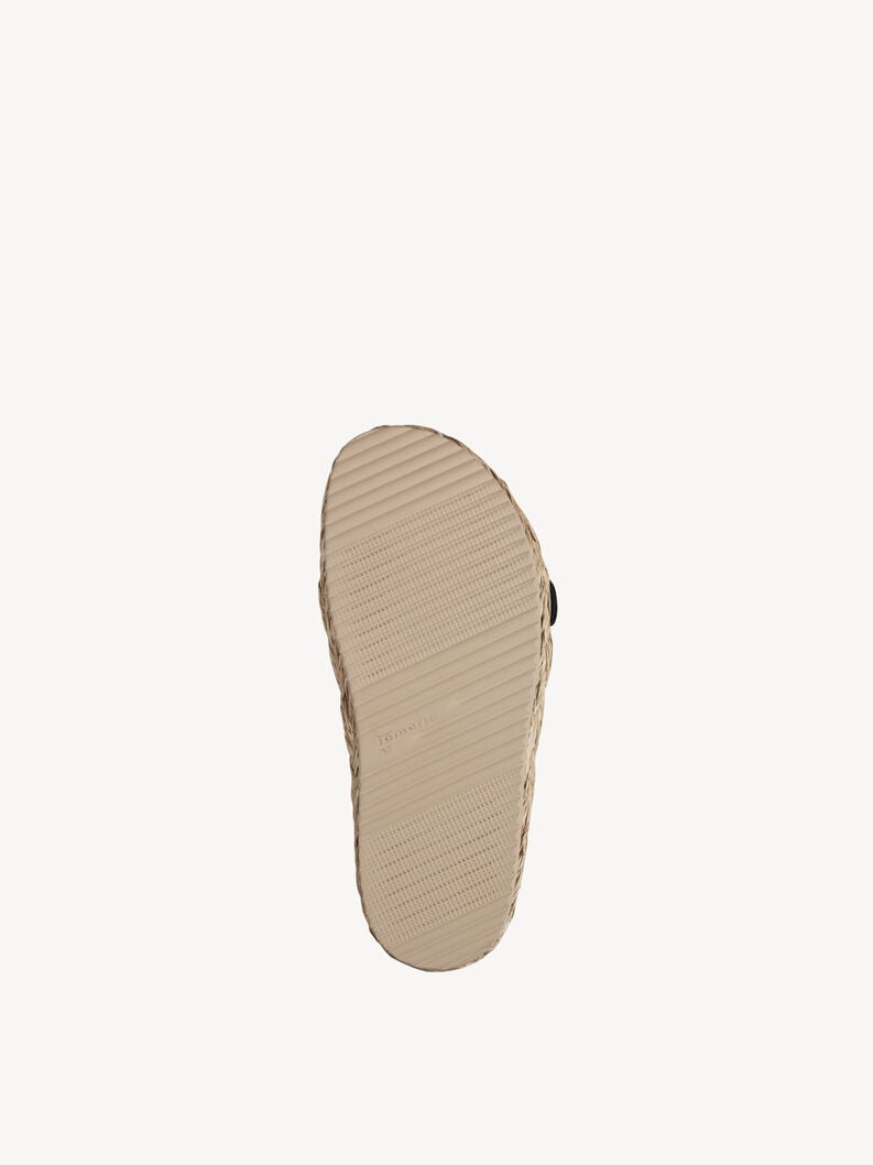 le cuir de la mule - noire 1-27412-44-001 acheter tamaris mules en ligne