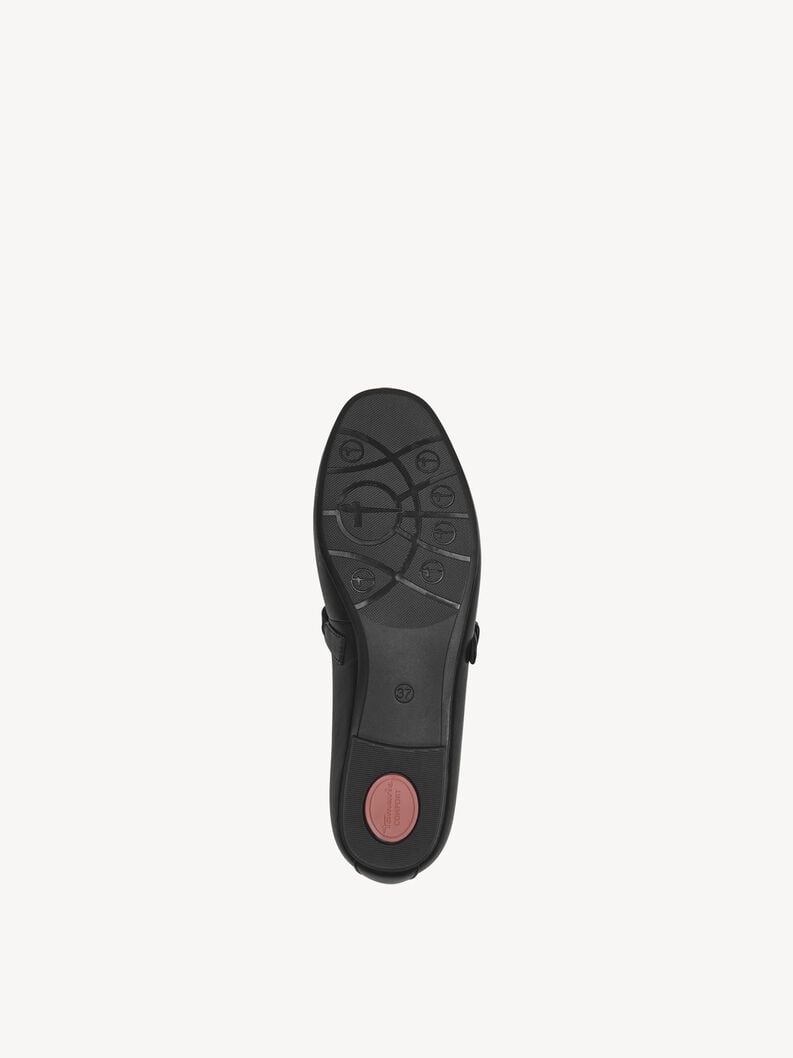 cuir ballerine noir 8-82107-44-001 acheter tamaris large ballerines en ligne