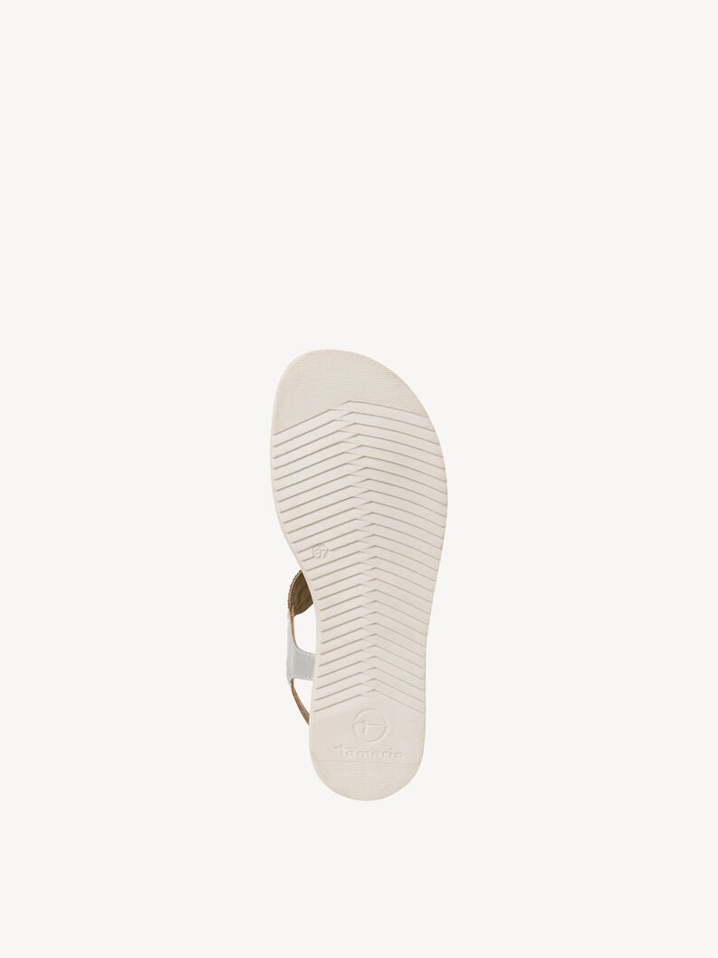 sandale en cuir - argent 1-28602-42-941 acheter tamaris toe post sandals en ligne