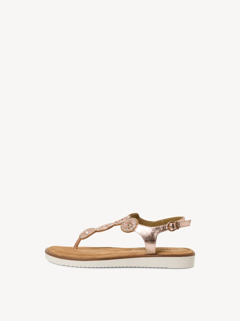 sandale en cuir - métallisé 1-28602-42-952 acheter tamaris toe post sandals en ligne