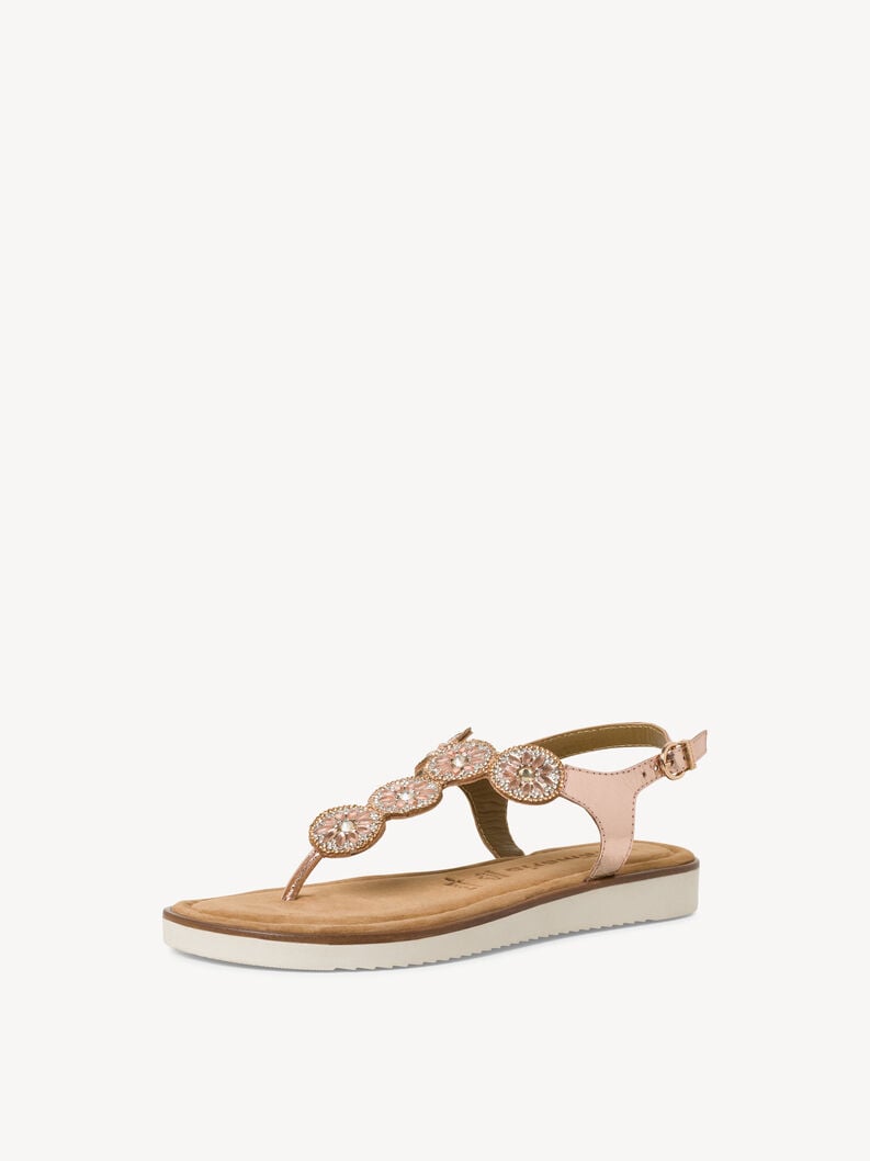 sandale en cuir - métallisé 1-28602-42-952 acheter tamaris toe post sandals en ligne