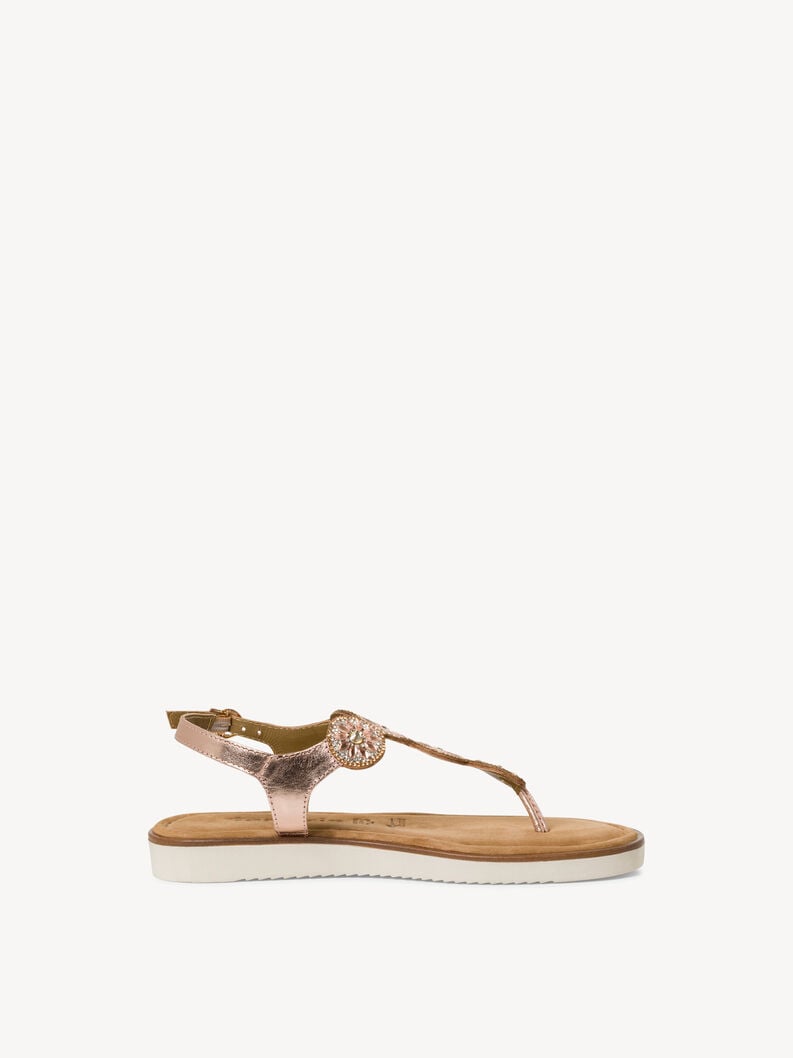 sandale en cuir - métallisé 1-28602-42-952 acheter tamaris toe post sandals en ligne