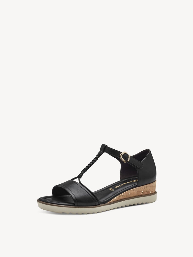 À talons hauts sandales - noir 1-28102-42-001 acheter tamaris sandales en ligne