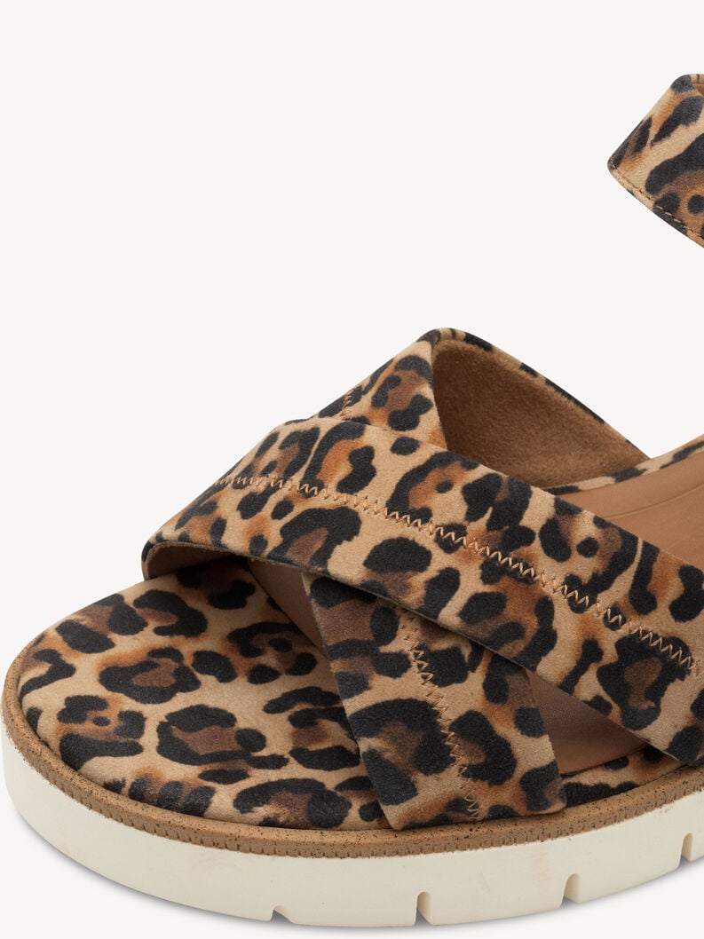 en cuir à talons hauts sandales - brun 1-28202-42-360 acheter tamaris sandales en ligne