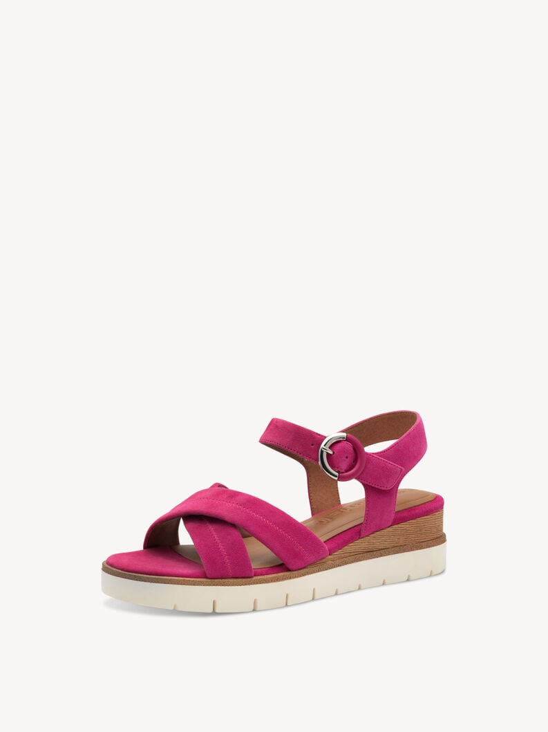 en cuir à talons hauts sandales - rose 1-28202-42-513 acheter tamaris sandales en ligne