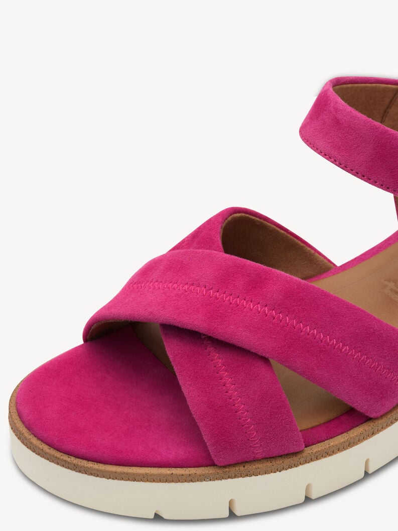 en cuir à talons hauts sandales - rose 1-28202-42-513 acheter tamaris sandales en ligne