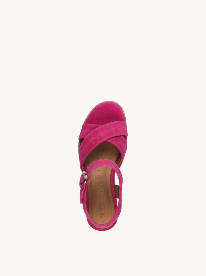 en cuir à talons hauts sandales - rose 1-28202-42-513 acheter tamaris sandales en ligne