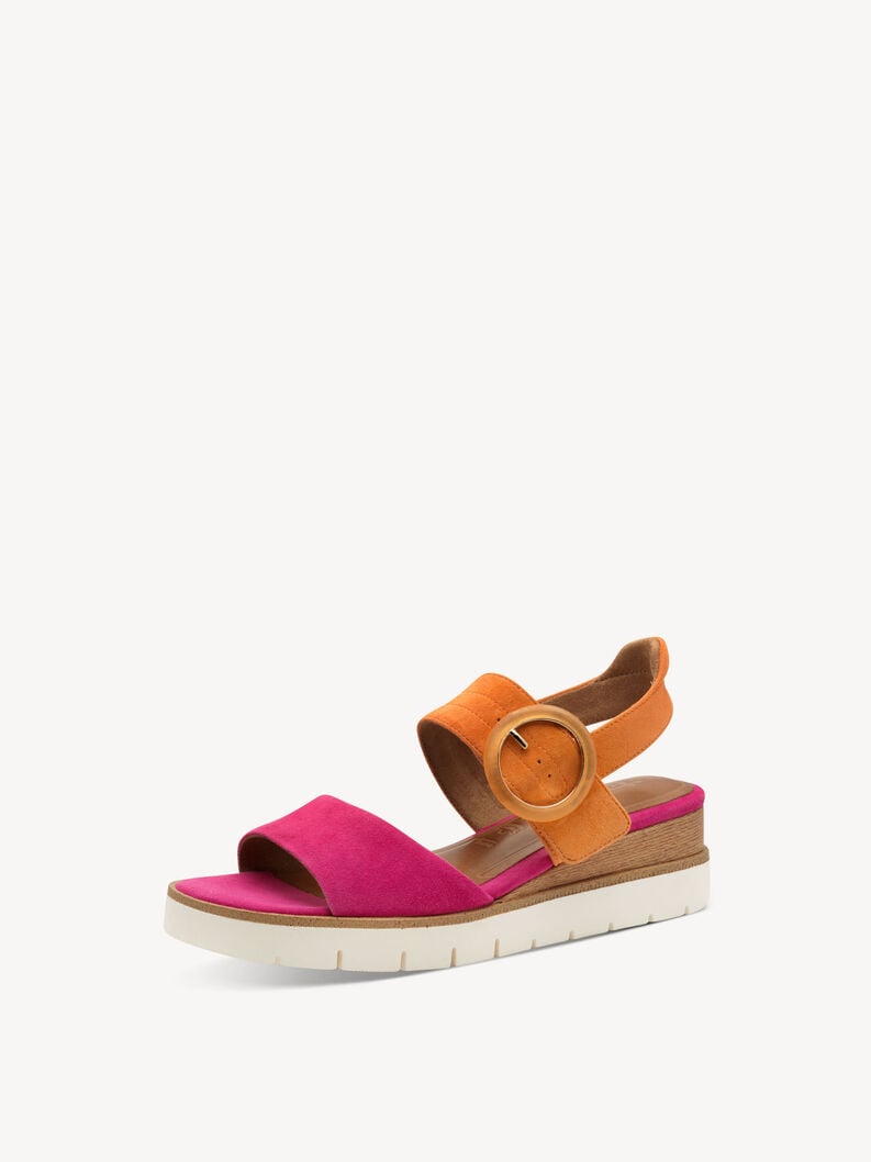 en cuir à talons hauts sandales - rose 1-28206-42-562 acheter tamaris sandales en ligne