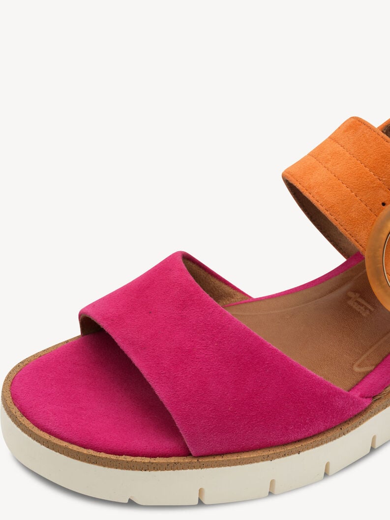 en cuir à talons hauts sandales - rose 1-28206-42-562 acheter tamaris sandales en ligne