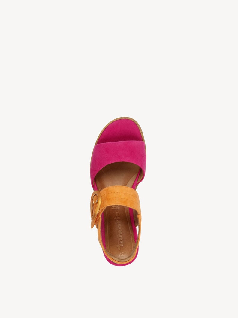 en cuir à talons hauts sandales - rose 1-28206-42-562 acheter tamaris sandales en ligne