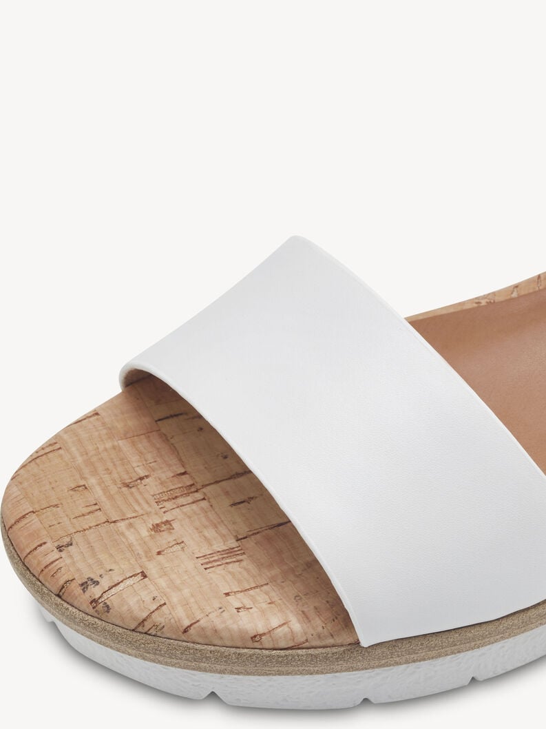 en cuir à talons hauts sandales - blanc 1-28222-42-100 acheter tamaris sandales en ligne
