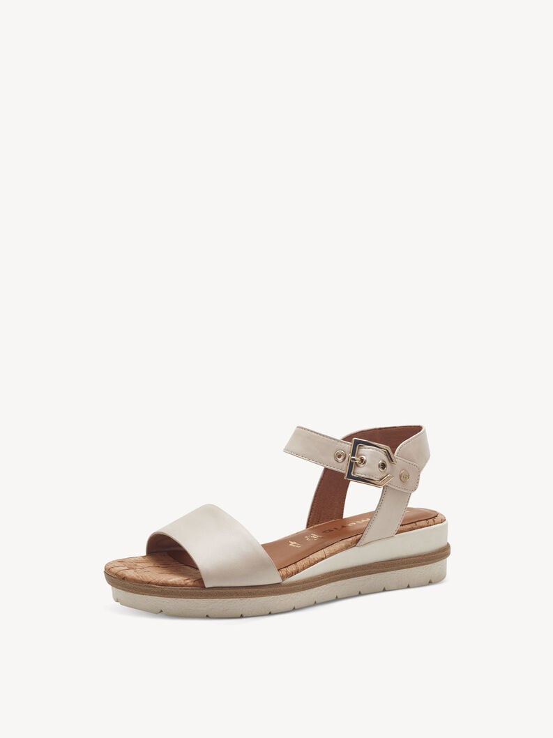 en cuir à talons hauts sandales - beige 1-28222-42-418 acheter tamaris sandales en ligne