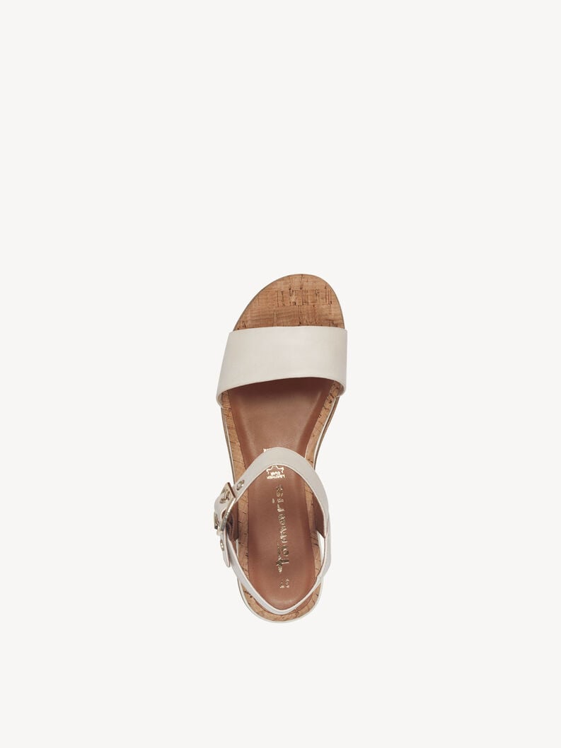 en cuir à talons hauts sandales - beige 1-28222-42-418 acheter tamaris sandales en ligne
