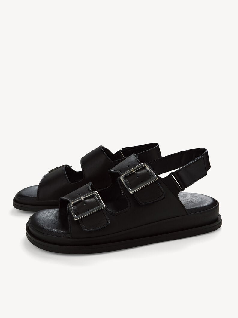 en cuir à talons hauts sandales - noir 1-28225-44-003 acheter tamaris sandales en ligne