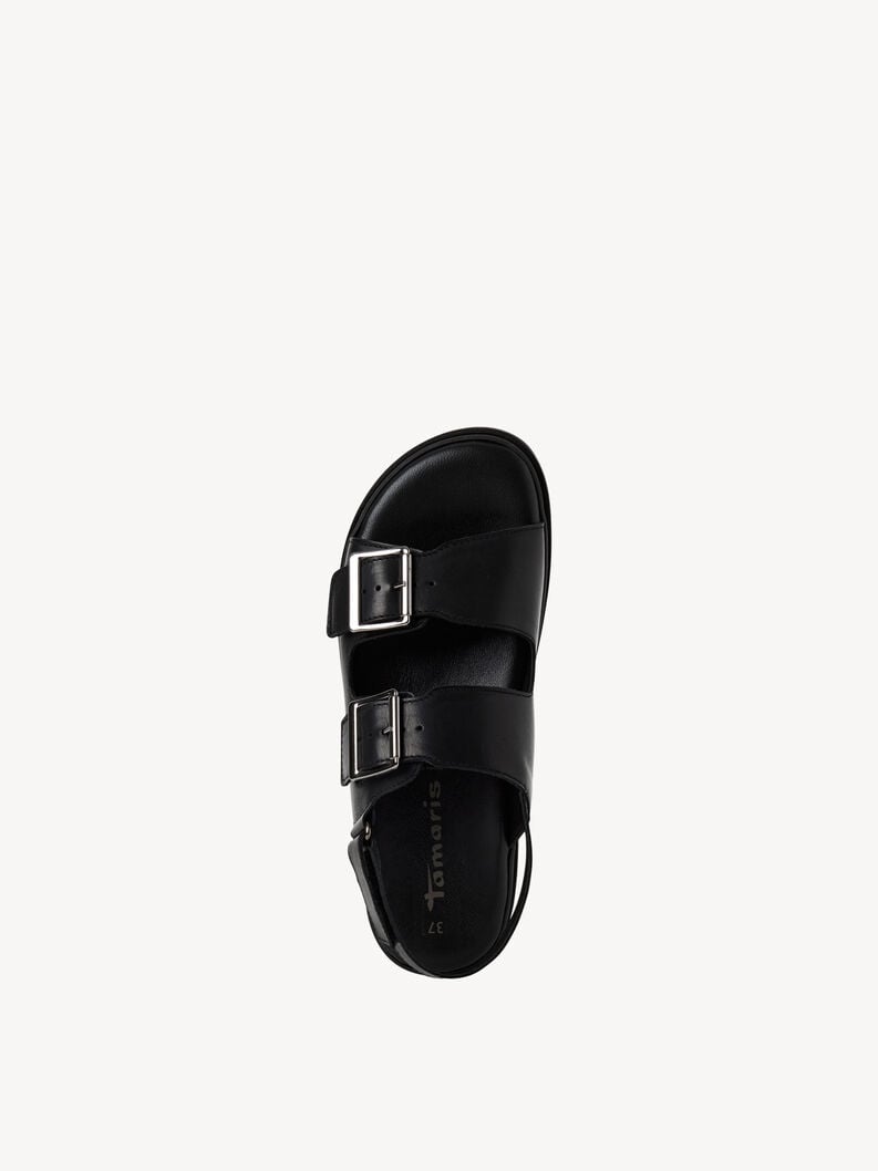 en cuir à talons hauts sandales - noir 1-28225-44-003 acheter tamaris sandales en ligne