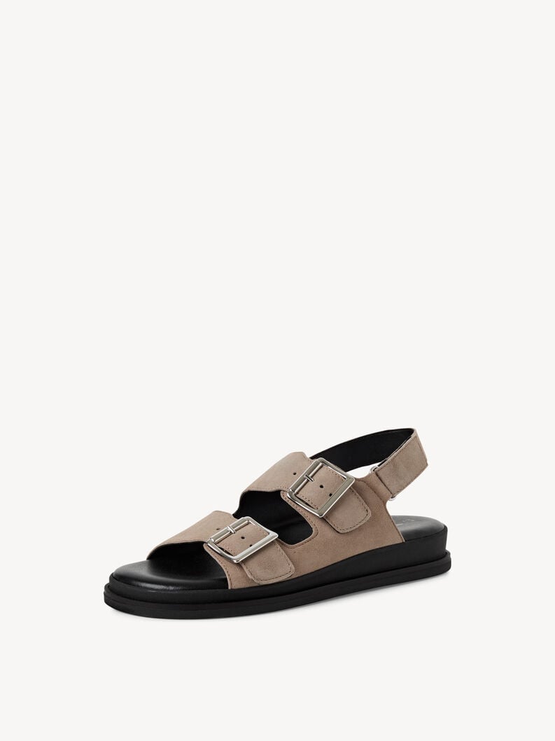 en cuir à talons hauts sandales - beige 1-28225-44-341 acheter tamaris sandales en ligne