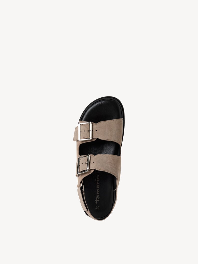 en cuir à talons hauts sandales - beige 1-28225-44-341 acheter tamaris sandales en ligne