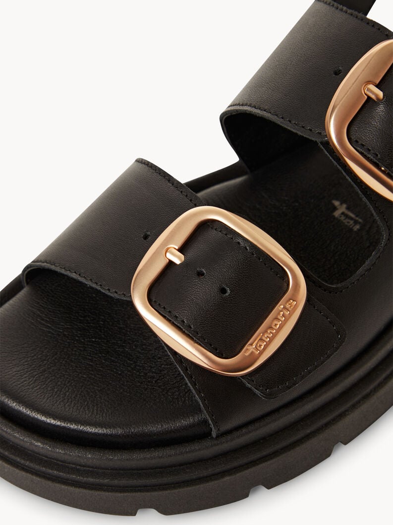 en cuir à talons hauts sandales - noir 1-28233-44-003 acheter tamaris sandales en ligne