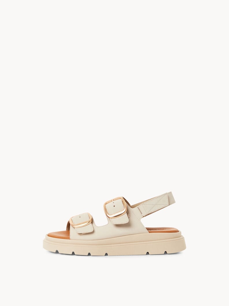 en cuir à talons hauts sandales - beige 1-28233-44-418 acheter tamaris sandales en ligne