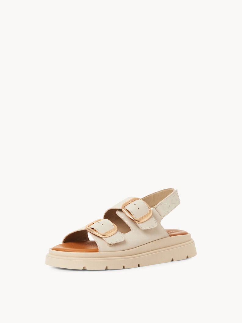 en cuir à talons hauts sandales - beige 1-28233-44-418 acheter tamaris sandales en ligne