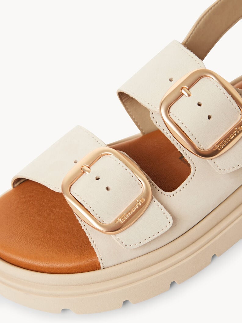 en cuir à talons hauts sandales - beige 1-28233-44-418 acheter tamaris sandales en ligne