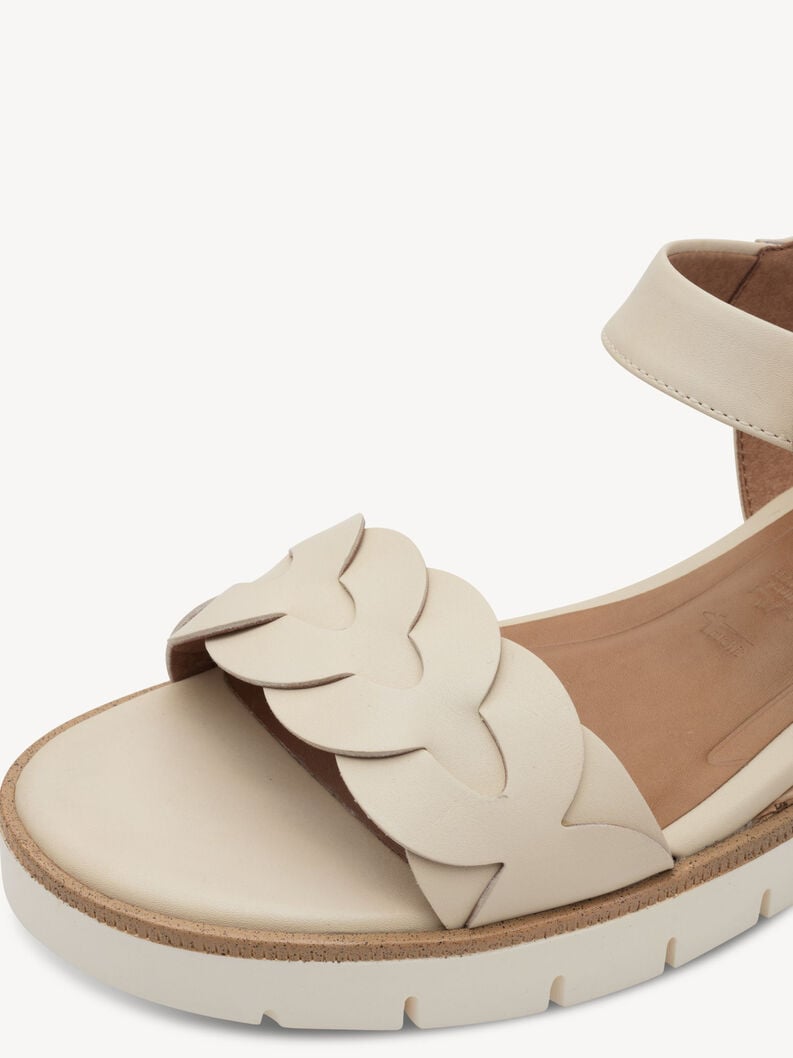 en cuir à talons hauts sandales - beige 1-28258-44-418 acheter tamaris sandales en ligne