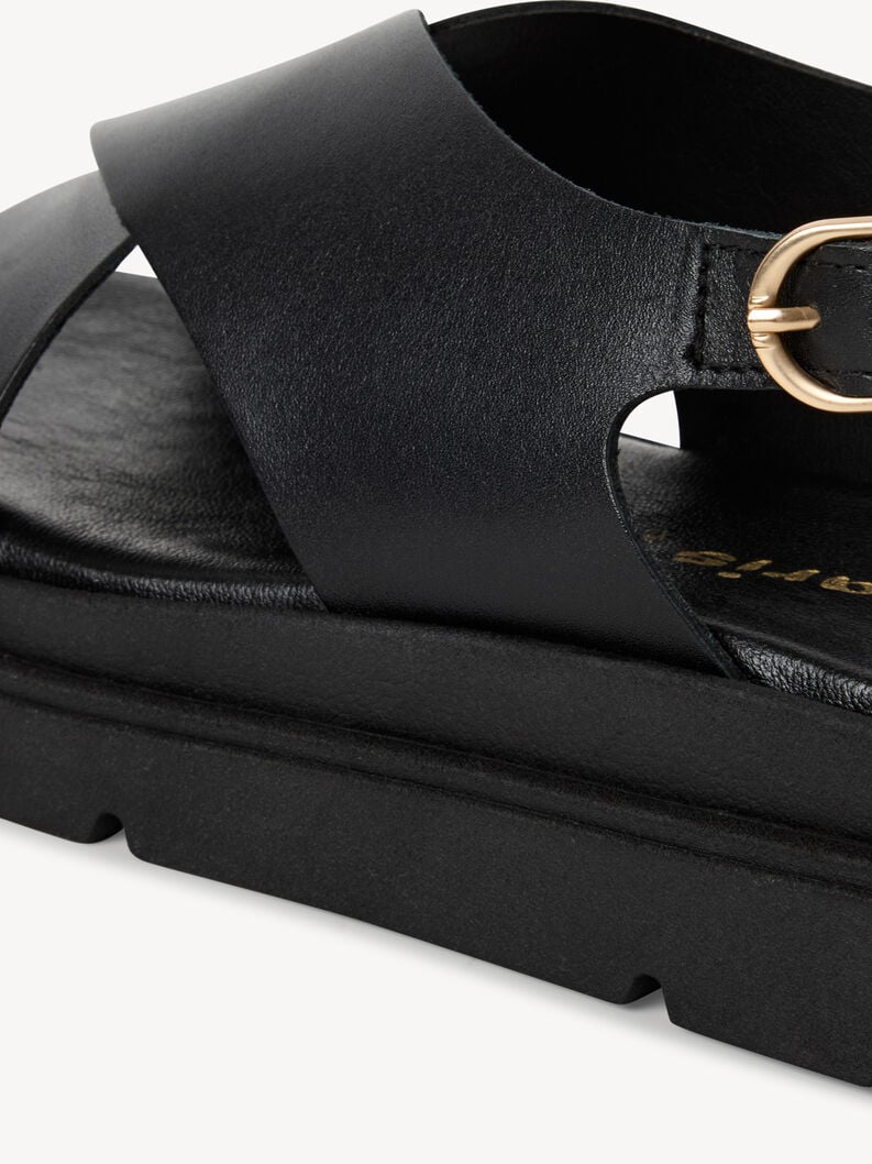 en cuir à talons hauts sandales - noir 1-28270-42-003 acheter tamaris sandales en ligne