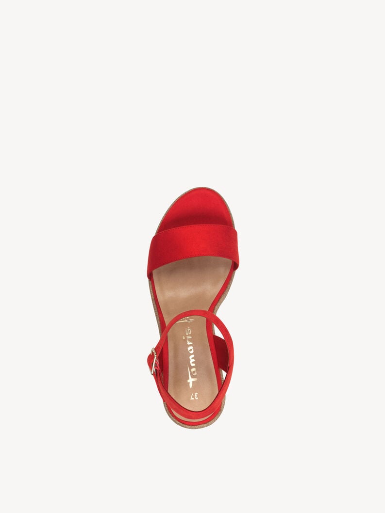 À talons hauts sandales - rouge 1-28300-42-500 acheter tamaris sandales en ligne