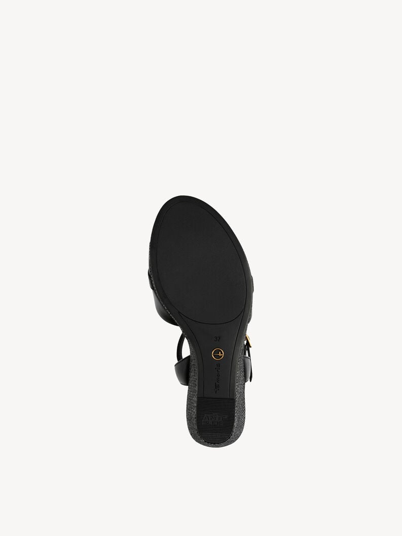en cuir à talons hauts sandales - noir 1-28317-44-001 acheter tamaris sandales en ligne