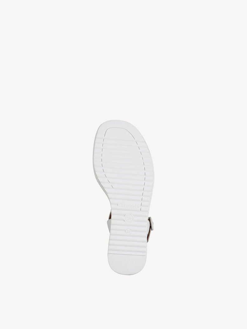 en cuir à talons hauts sandales - blanc 1-28332-44-100 acheter tamaris sandales en ligne