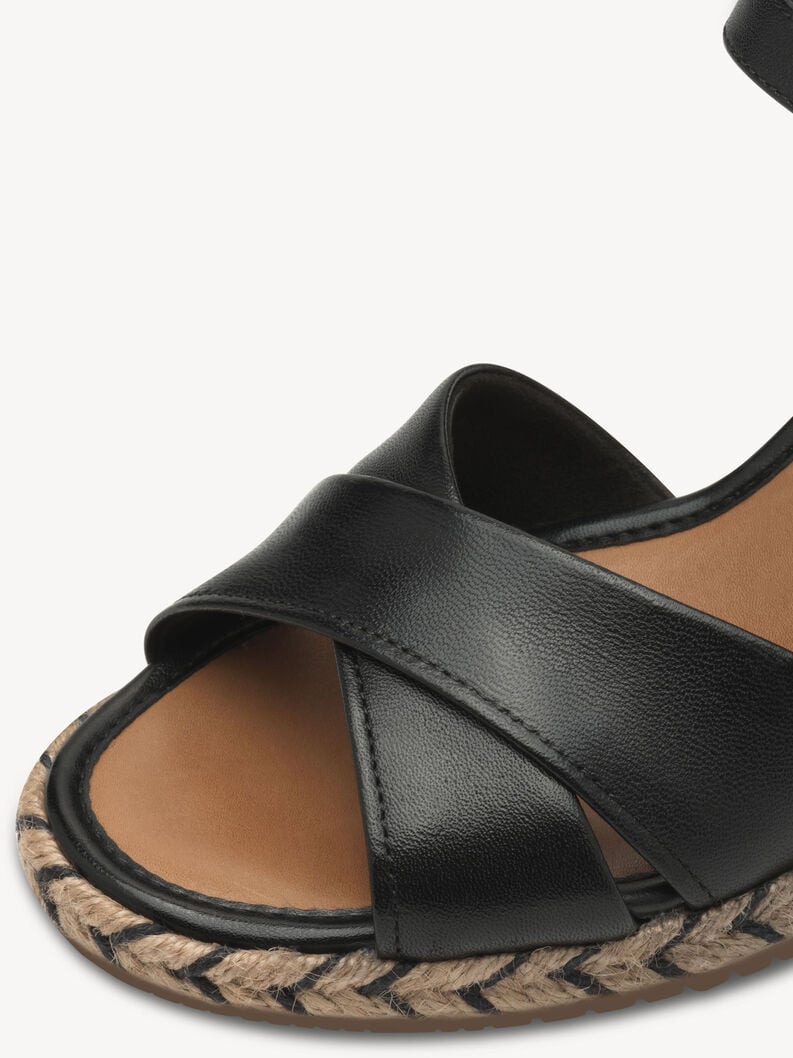 en cuir à talons hauts sandales - noir 1-28346-44-001 acheter tamaris sandales en ligne