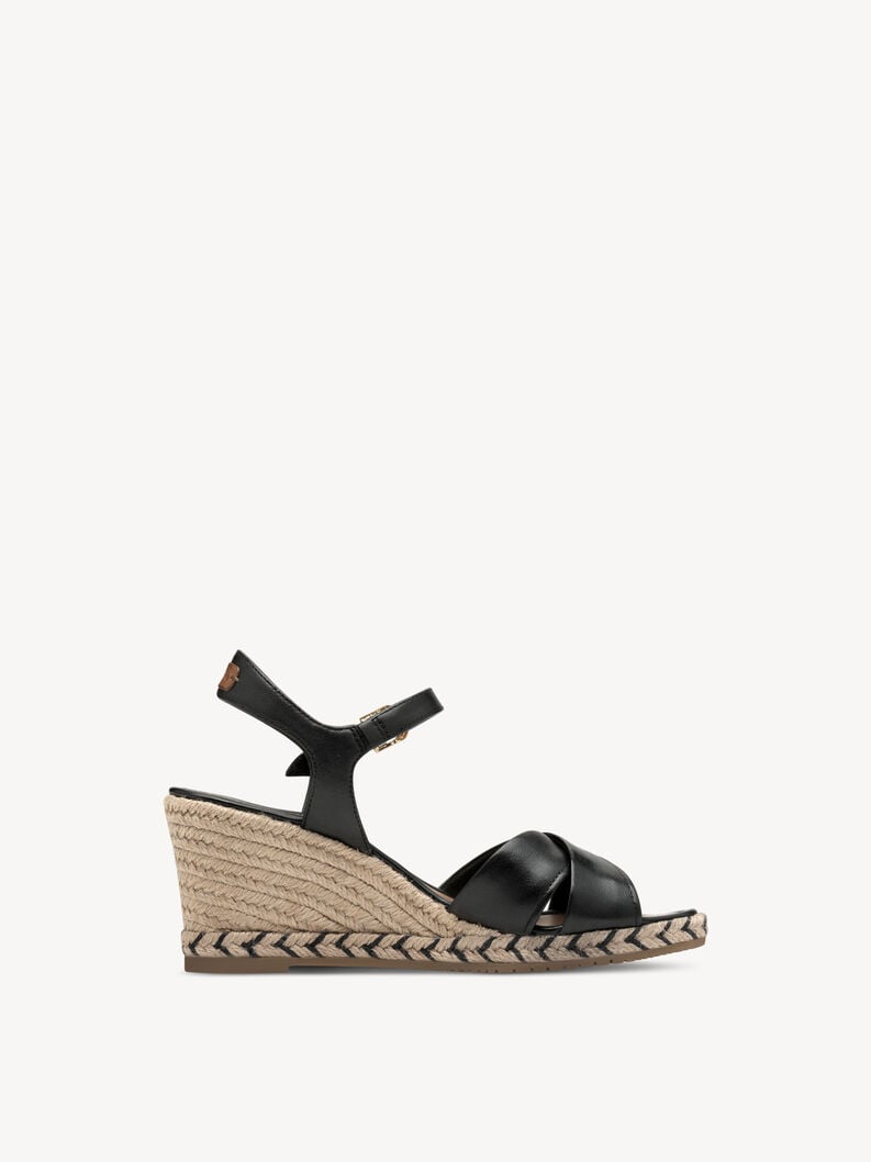 en cuir à talons hauts sandales - noir 1-28346-44-001 acheter tamaris sandales en ligne