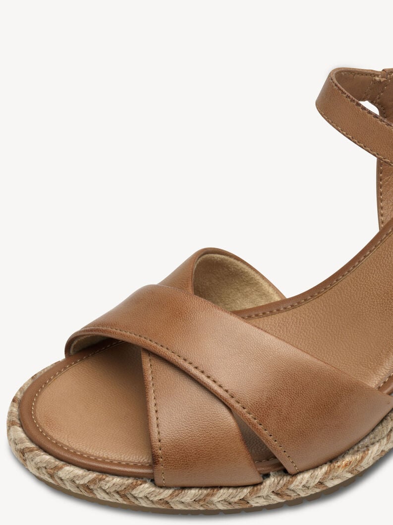 en cuir à talons hauts sandales - brun 1-28346-44-305 acheter tamaris sandales en ligne