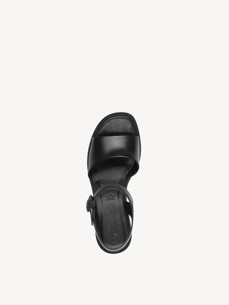 en cuir à talons hauts sandales - noir 1-28354-44-003 acheter tamaris sandales en ligne