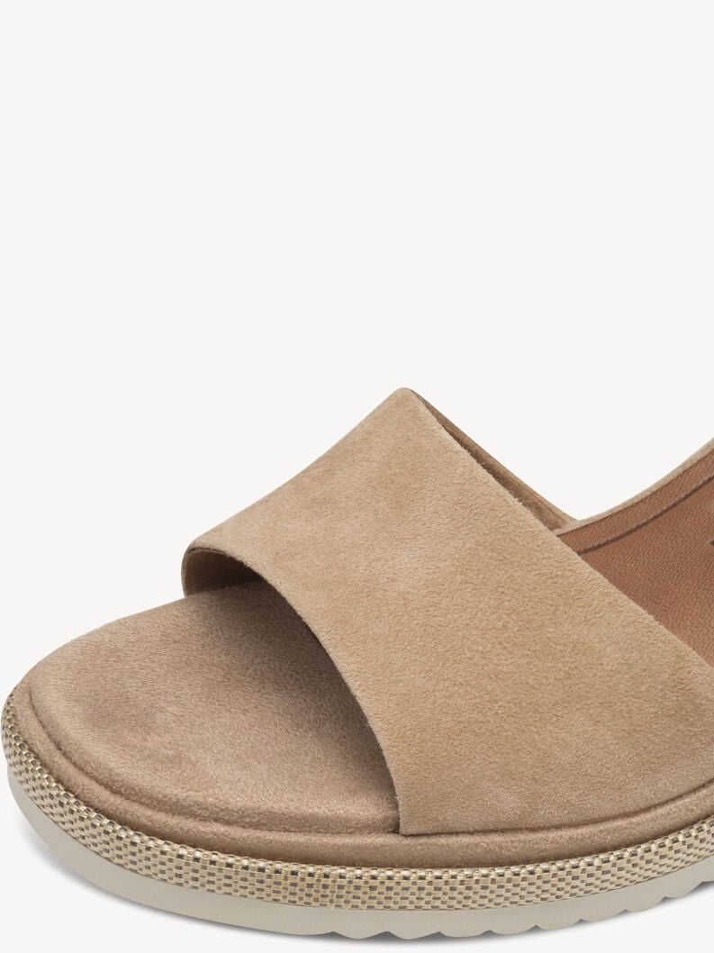 en cuir à talons hauts sandales - brun 1-28354-44-435 acheter tamaris sandales en ligne