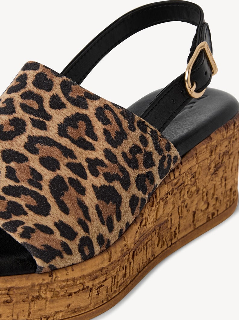 en cuir à talons hauts sandales - brun 1-28393-42-360 acheter tamaris sandales en ligne