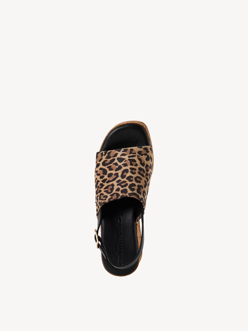 en cuir à talons hauts sandales - brun 1-28393-42-360 acheter tamaris sandales en ligne