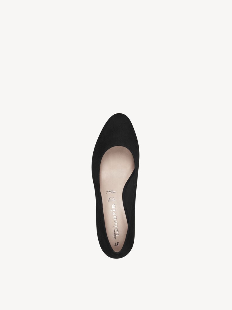 wedge en cuir pompes - noir 1-22303-42-001 acheter tamaris pompes en ligne