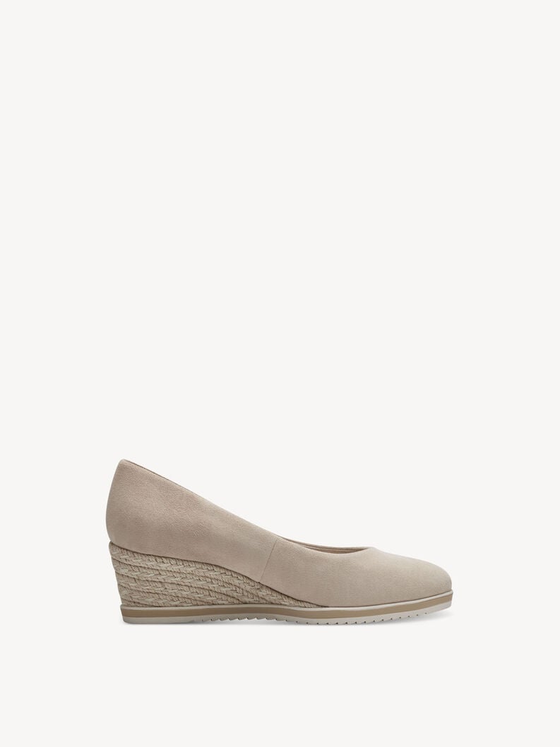 wedge en cuir pompes - beige 1-22303-42-251 acheter tamaris pompes en ligne