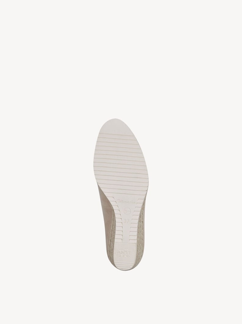 wedge en cuir pompes - beige 1-22303-42-251 acheter tamaris pompes en ligne