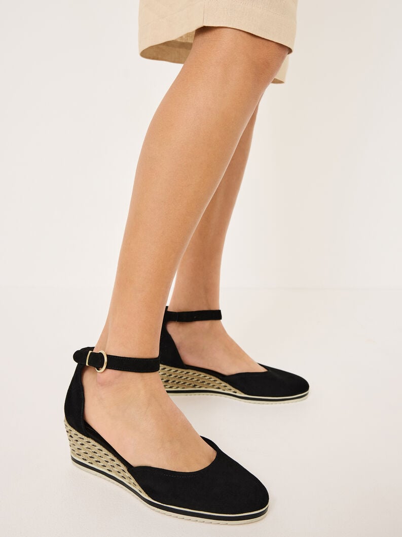 wedge en cuir pompes - noir 1-22309-42-001 acheter tamaris pompes en ligne