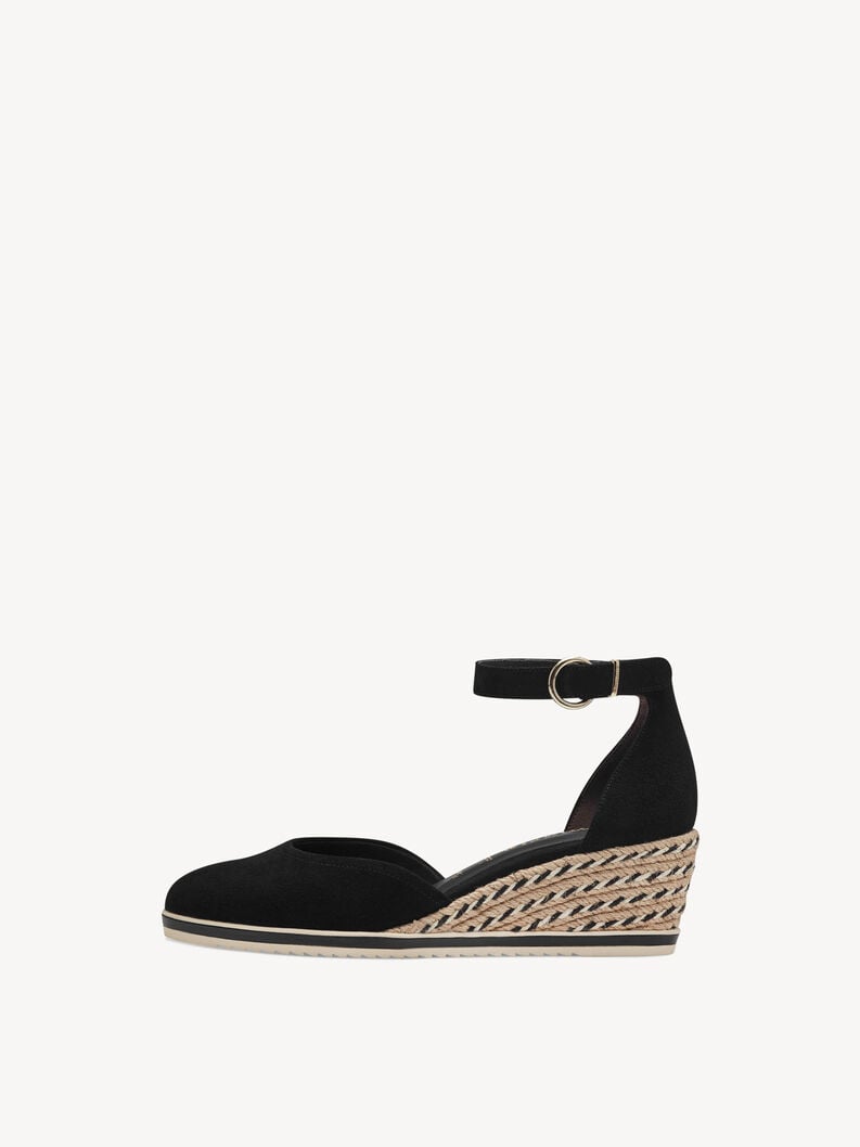 wedge en cuir pompes - noir 1-22309-42-001 acheter tamaris pompes en ligne
