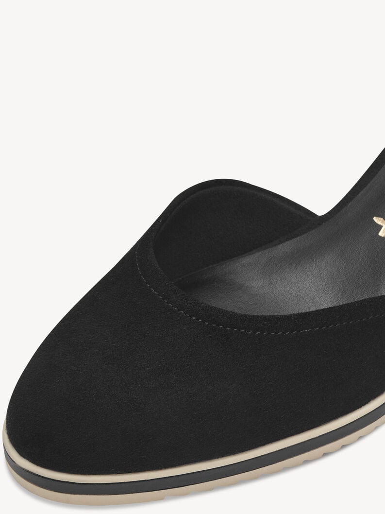 wedge en cuir pompes - noir 1-22309-42-001 acheter tamaris pompes en ligne