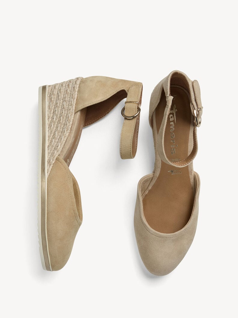 wedge en cuir pompes - brun 1-22309-42-435 acheter tamaris pompes en ligne