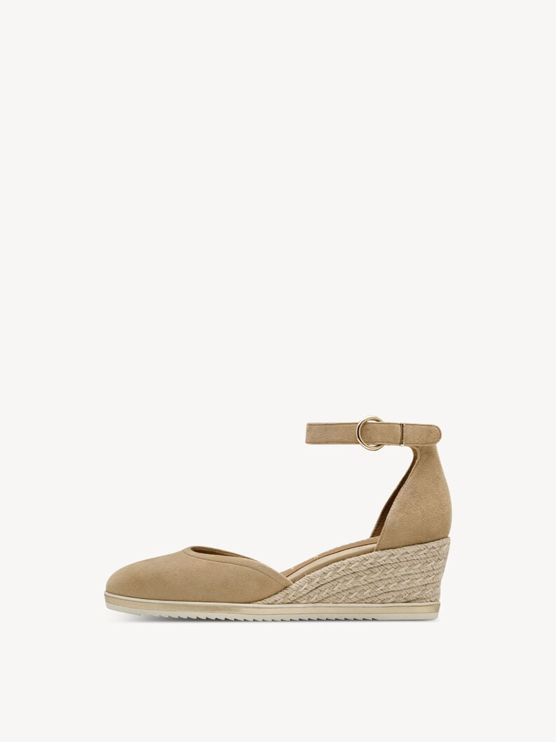wedge en cuir pompes - brun 1-22309-42-435 acheter tamaris pompes en ligne