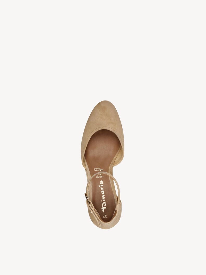 wedge en cuir pompes - brun 1-22309-42-435 acheter tamaris pompes en ligne
