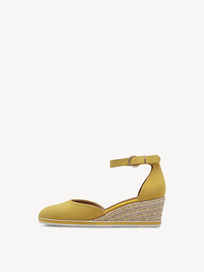 wedge en cuir pompes - jaune 1-22309-42-600 acheter tamaris pompes en ligne