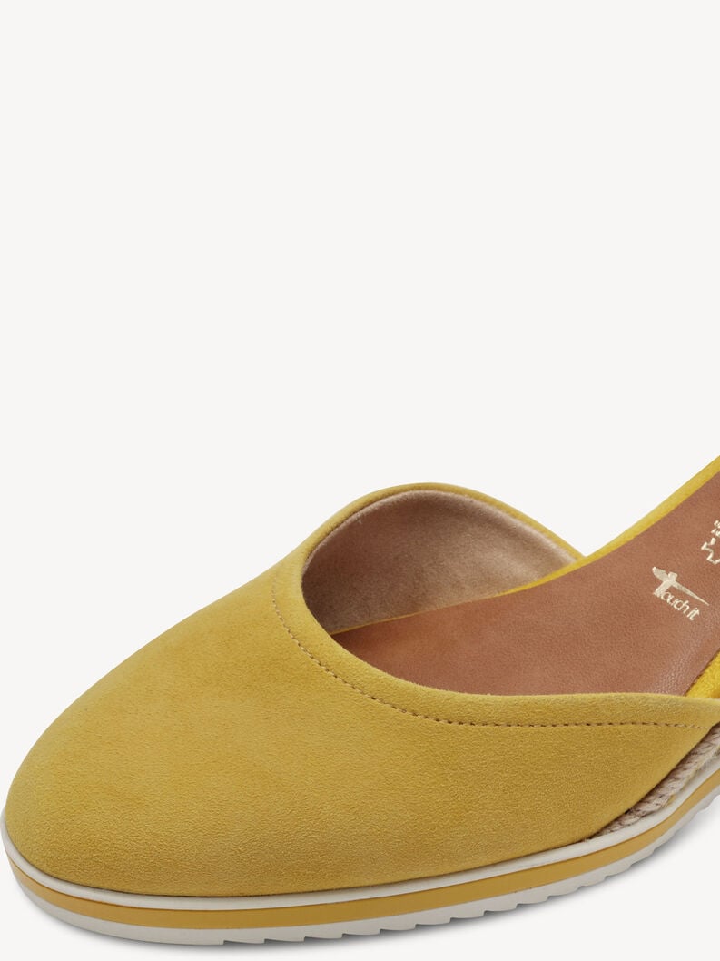 wedge en cuir pompes - jaune 1-22309-42-600 acheter tamaris pompes en ligne