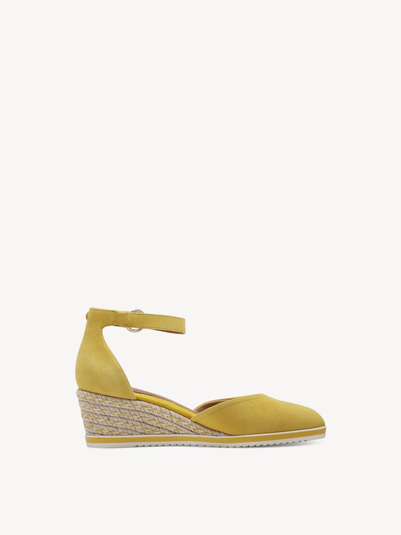 wedge en cuir pompes - jaune 1-22309-42-600 acheter tamaris pompes en ligne